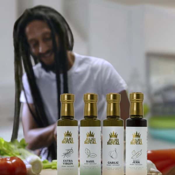 Julian Marley JuJu Royal Infused Extra Virgin Olive Oil